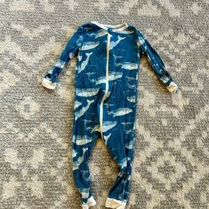 Blue Shark Print Kids One Piece - Milk Barn